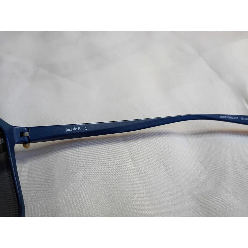 Nike Circuit EV1195 401 Matte Blue Sunglasses 55-20-145 + Case
